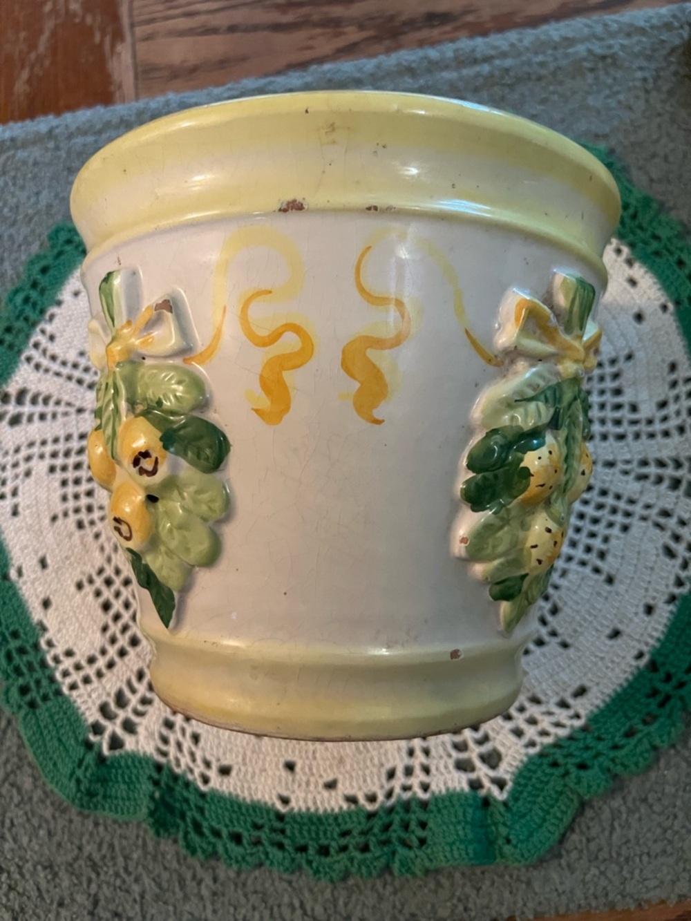 Vintage 🥰 Italian Earthware Stamped and Numbered Planter or Container